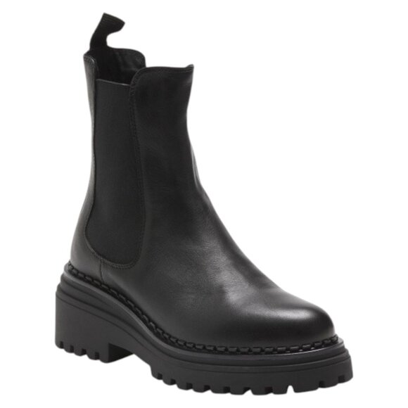 SOLDINI Leather Mid Ankle Chelsea Booties - Picture 1 of 3